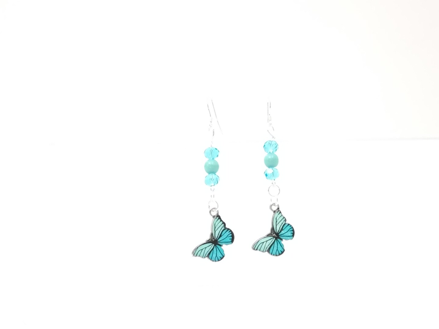 Endless Summer Statement Earrings with Peruvian Blue Opal and Bamboo C –  Halcyon & Hadley